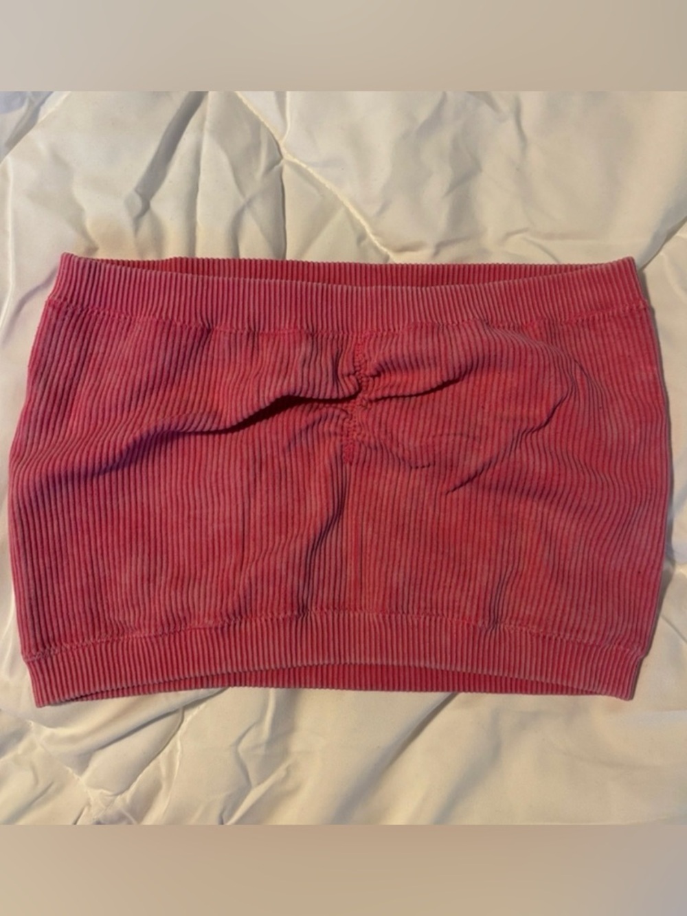 American Eagle Ribbed Raspberry Pink Tube top